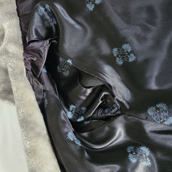 Vintage 1960's Princetons Ollegro Black Unstructured Long Faux Fur Coat - Picture 10 of 11